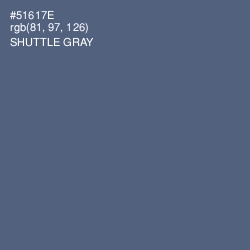 #51617E - Shuttle Gray Color Image